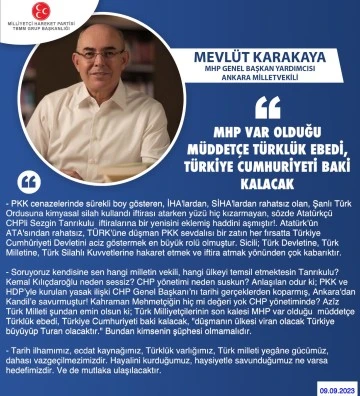 Mevlüt KARAKAYA MHP Genel Başkan Yardımcısı Ankara Millet Vekili