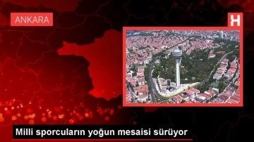 Milli sporcuların yoğun mesaisi sürüyor