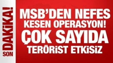 MSB nefeslerini kesti! 20 terörist etkisiz hale getirildi!