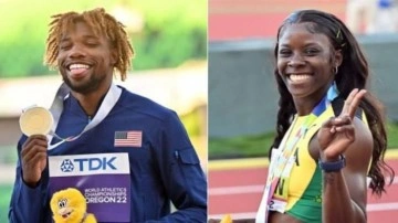 Noah Lyles ve Shericka Jackson'dan altın madalya