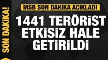 Pençe operasyonlarında 1441 terörist etkisiz hale getirildi