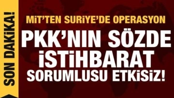 PKK'nın sözde istihbarat sorumlusu etkisiz hale getirildi