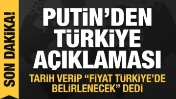 Putin'den Türkiye açıklaması! Doğal gaz merkezi için tarih verdi