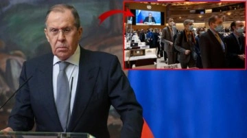 Rusya Dışişleri Bakanı Lavrov, Birleşmiş Milletler'de konuşurken katılımcılar salonu terk etti