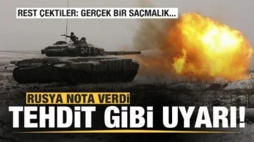 Rusya nota verdi! Tehdit gibi uyarı! Rest çektiler: Gerçek bir saçmalık...