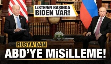 Rusya'dan ABD'ye misilleme! Listede ABD Başkanı Biden da var