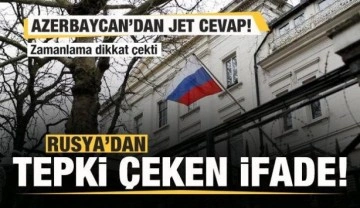 Rusya'dan tepki çeken ifade! Azerbaycan'dan jet cevap!