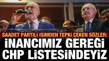 Saadet Partili Yıldırım: İnancımız gereği CHP listesindeyiz