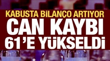 Sahte içki kabusunda bilanço artıyor: 61 kişi hayatını kaybetti