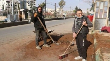 Şam caddelerinde temizlik seferberliği!