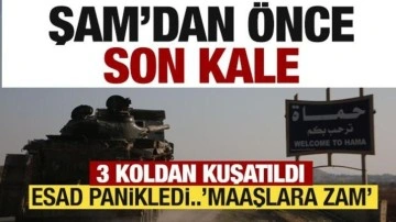 Şam'dan önce son kale! 3 taraftan kuşatıldı...Esad da asker yığdı