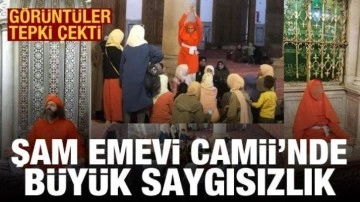 Şam Emevi Camii'nde büyük saygısızlık: Görüntüler infial yarattı