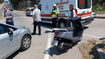 Samsun'da otomobil ile motosiklet çarpıştı: 1 yaralı