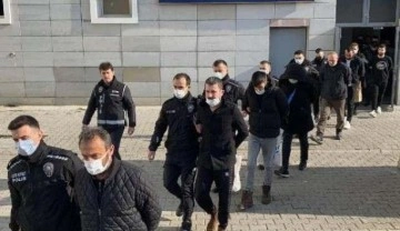 Samsun merkezli suç örgütü operasyonunda 17 şüpheli adliyede