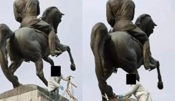 Samsun'da Atatürk anıtına gidenler heykelin etrafında döndü
