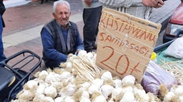 Sarımsak tezgahına zabıtaların el koyduğu yaşlı adam hüngür hüngür ağladı