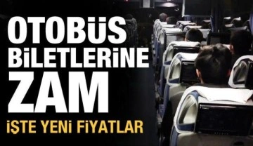 Şehirlerarası otobüs bileti fiyatlarına yüzde 20 ila 30 arasında zam