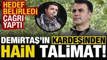 Selahattin Demirtaş'ın kardeşinden hain talimat!