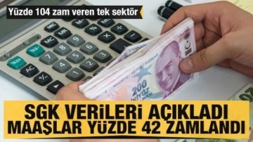 SGK verileri açıkladı: Özel sektörde maaşlar yüzde 42 zamlandı! Havacılık yüzde 104 zam yaptı