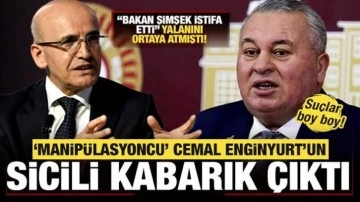 Şimşek istifa etti yalanını ortaya atmıştı! Cemal Enginyurt'un sicili kabarık çıktı