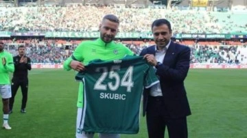 Skubic, Konyaspor formasıyla 254. maçında