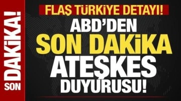 Son dakika: ABD duyurdu! Gazze'de sürpriz ateşkes gelişmesi! Flaş Türkiye detayı