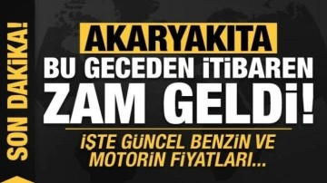 Son dakika: Akaryakıta bu geceden itibaren zam geldi! İşte güncel motorin ve benzin fiyatı