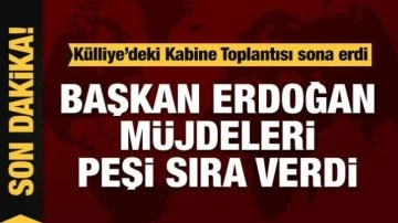 Son dakika! Başkan Erdoğan'dan Kabine Toplantısı'nın ardından önemli açıklamalar