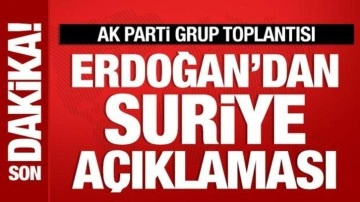 Son Dakika: Cumhurbaşkanı Erdoğan, AK Parti Grup Toplantısı'nda konuşuyor