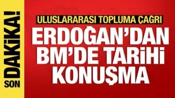 Son dakika: Cumhurbaşkanı Erdoğan, BM Genel Kurulu'nda konuşuyor