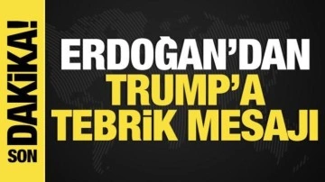 Son dakika: Cumhurbaşkanı Erdoğan'dan Trump'a tebrik!