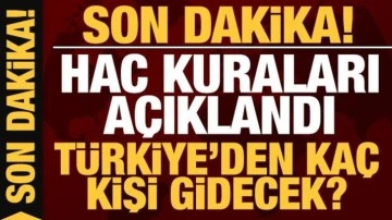 Son Dakika... Diyanet İşleri Başkanlığı duyurdu: Hac kuraları açıklandı!