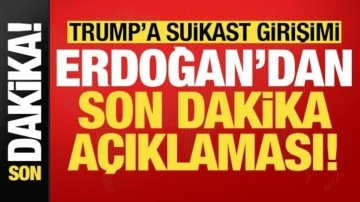 Son dakika: Donald Trump'a saldırı sonrası Erdoğan'dan ilk açıklama!