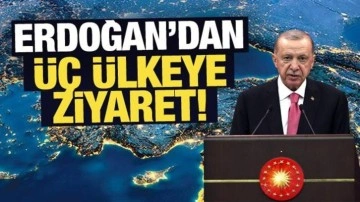 Son Dakika: Erdoğan'dan üç ülkeye ziyaret!