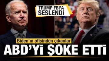 Son dakika haberi: Biden'ın ofisinden çıkanlar ABD'yi karıştırdı! Trump FBI'a seslend