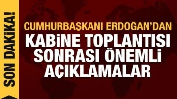 Son dakika haberi: Cumhurbaşkanı Erdoğan, alınan kritik kararları açıklıyor