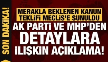 Son dakika haberi: Seçim Kanunu Meclis'e sunuldu!