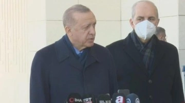 Son Dakika: Koronavirüsü atlatan Cumhurbaşkanı Erdoğan kameralar karşısında! İşte ilk sözleri