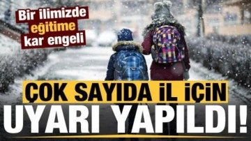 Son dakika: Meteoroloji'den çok sayıda ile kar uyarısı! İki ilimizde eğitime kar engeli..