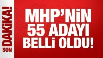 Son Dakika.... MHP'nin 55 adayı belli oldu: İşte İsim isim tam liste!