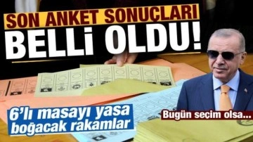 Son dakika: Son anket sonuçları geldi! 6'lı masayı yasa boğacak bomba rakamlar...