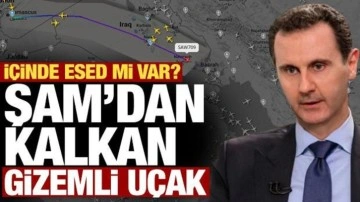 Son dakika: Suriye'den gizemli bir uçak kalkış yaptı! İçinde Esad mı var?