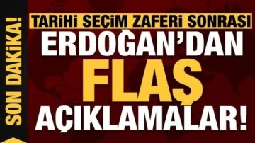 Son dakika: Tarihi seçim zaferi sonrası Başkan Erdoğan ilk kez konuştu! Flaş açıklamalar..