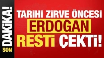 Son dakika: Tarihi zirve öncesi Başkan Erdoğan resti çekti!