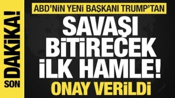 Son dakika: Trump'tan savaşı durduracak ilk hamle! Resmen onay verildi