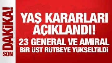 Son Dakika: YAŞ kararları açıklandı