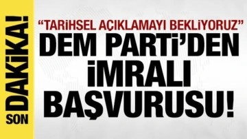 Son dakika... DEM Parti İmralı ziyareti için başvuruyu yaptı: Tarihsel çağrıyı bekliyoruz