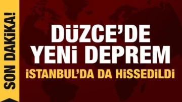 Son depremler! Düzce'de deprem: İstanbul'da da hissedildi