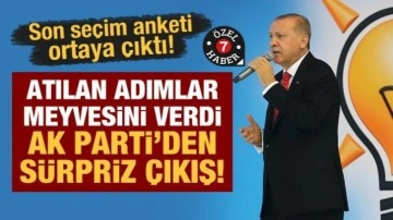 Son seçim anketi ortaya çıktı! Atılan adımlar meyvesini verdi, AK Parti&rsquo;den sürpriz çıkış