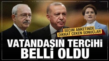 Son seçim anketinde vatandaşın tercihi belli oldu! Dikkat çeken sonuçlar